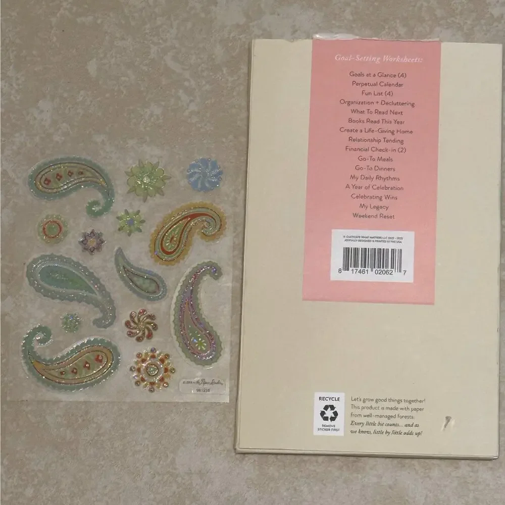 NEW Cultivate What Matters Wildcard Journal Planner Pages Goal-Setting Stickers